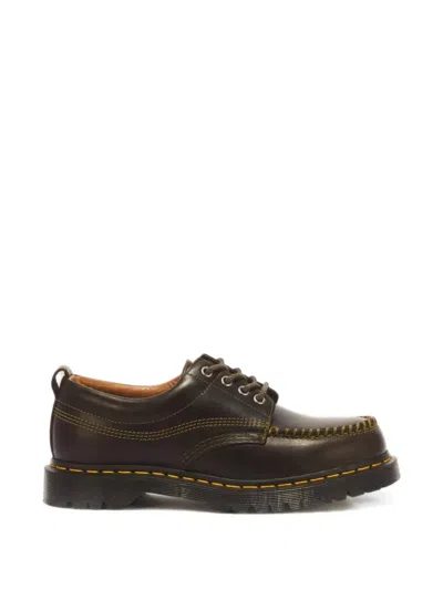 Dr. Martens Lowell Whipstitch-detail Moc Toe Shoes In Brown