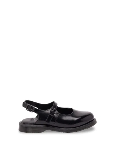 Dr. Martens Madaline Slingback Mary Jane Buckle Leather Sandals In Multi