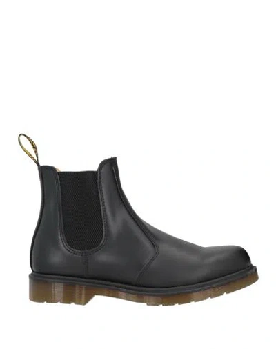 DR. MARTENS' DR. MARTENS MAN ANKLE BOOTS BLACK SIZE 8 SOFT LEATHER