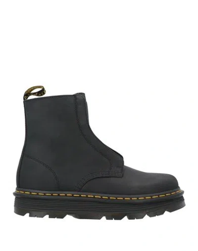 Dr. Martens Man Ankle Boots Black Size 9 Leather