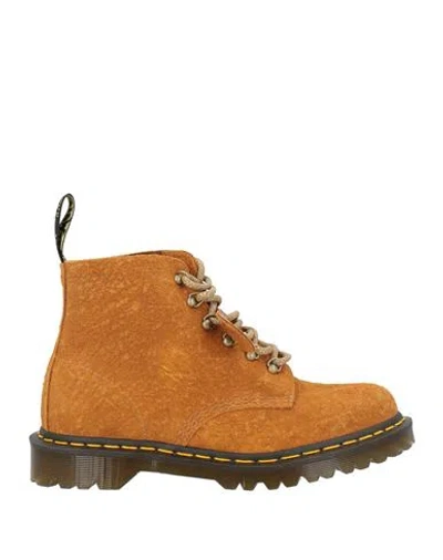 Dr. Martens Man Ankle Boots Camel Size 9 Leather In Multi