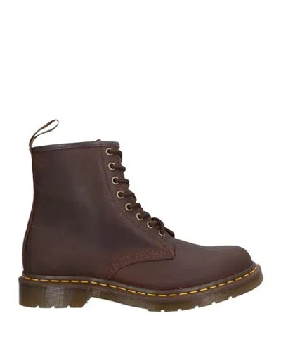 DR. MARTENS DR. MARTENS MAN ANKLE BOOTS CHOCOLATE BROWN SIZE 10.5 LEATHER