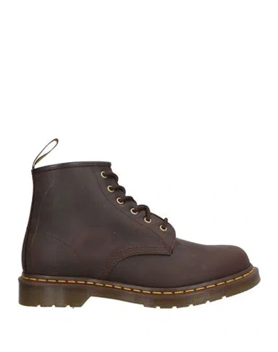 Dr. Martens Man Ankle Boots Chocolate Brown Size 10.5 Leather