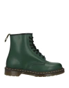 Dr. Martens' Dr. Martens Man Ankle Boots Green Size 11 Leather In Green