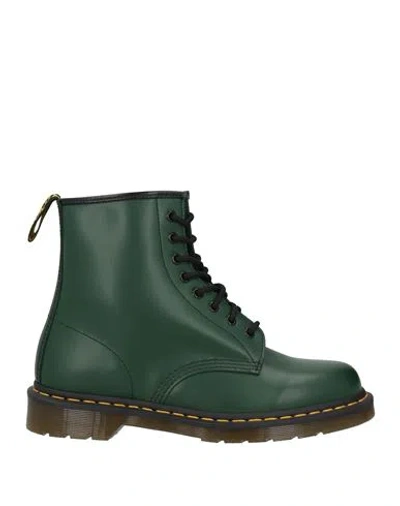 Dr. Martens 1460 Smooth Leather Lace Up Boots In Green