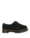 Dr. Martens Man Lace-up Shoes Black Size 7.5 Leather In Black