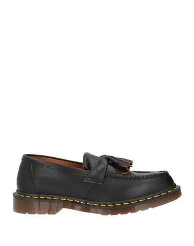Dr. Martens Man Loafers Black Size 8 Leather