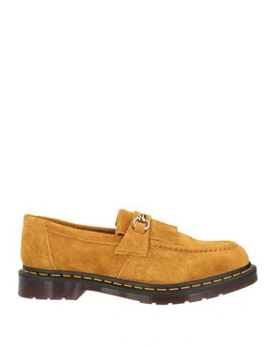 Dr. Martens Man Loafers Marigold Size 8 Leather In Animal Print