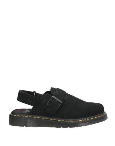 Dr. Martens Man Mules & Clogs Black Size 7.5 Leather