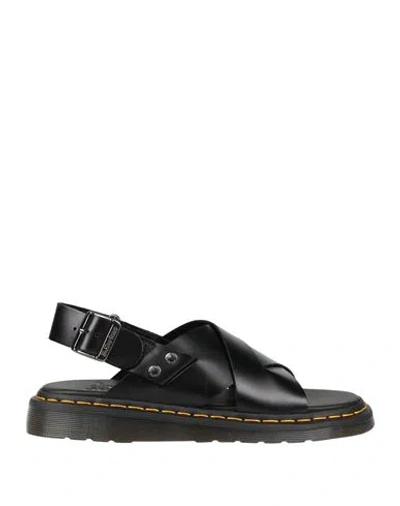 Dr. Martens Man Sandals Black Size 7 Leather