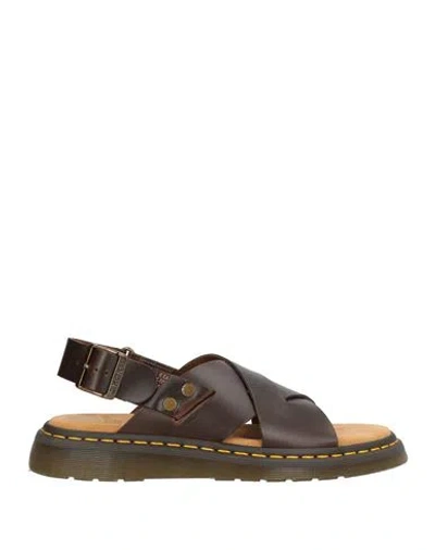 Dr. Martens Man Sandals Dark Brown Size 9 Leather
