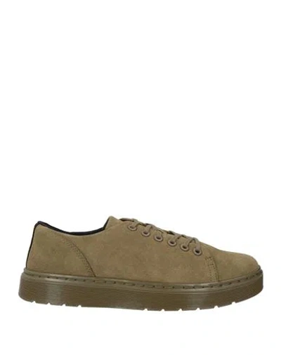 Dr. Martens' Dr. Martens Man Sneakers Sage Green Size 9 Leather In Brown