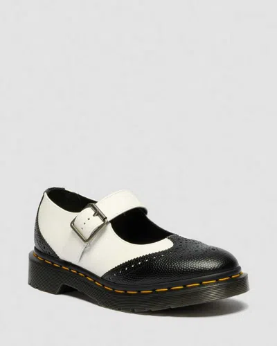 Dr. Martens Mary Jane Monochrome Leather Shoes In Multi