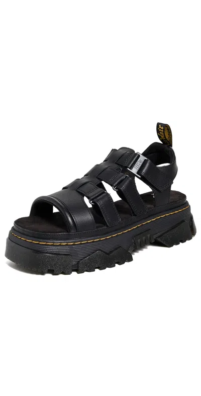 DR. MARTENS MATTISON 3S BLACK ATHENA SANDALS BLACK