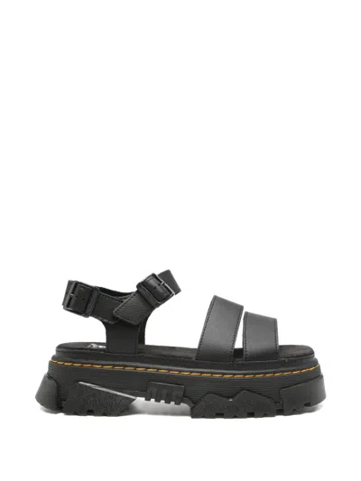 Dr. Martens Mattison Buckle-fastening Platform Sandals In Black