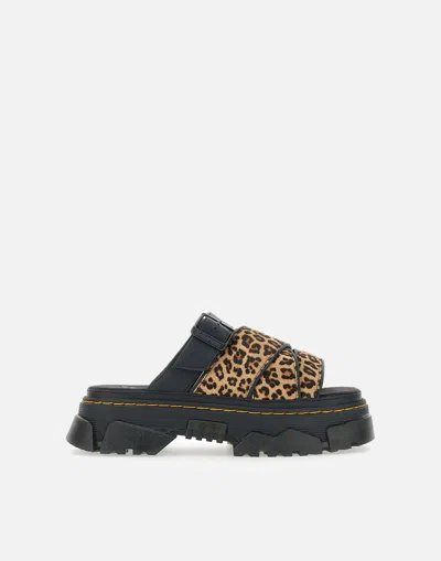 DR. MARTENS' DR. MARTENS MATTISON LEOPARD PRINT SANDALS