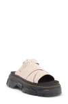 Dr. Martens' Dr. Martens Mattison Platform Slide Sandal In Powder Pink Suede