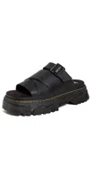 Dr. Martens' Dr. Martens Mattison Platform Slide Sandal In Black