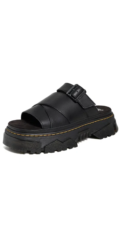 DR. MARTENS' MATTISON SLIDE BLACK ATHENA BLACK
