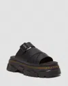Dr. Martens' Dr. Martens Mattison Platform Slide Sandal In Black