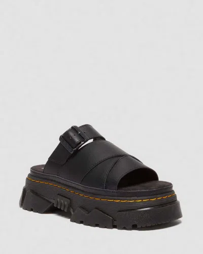 Dr. Martens Mattison Platform Slide Sandal In Athena Black