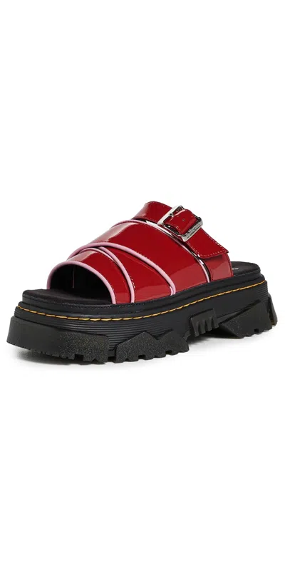 Dr. Martens Mattison Slides Scarlet Red