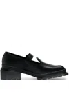 Dr. Martens Black Maybole Square Toe Mary Jane Heels In Black