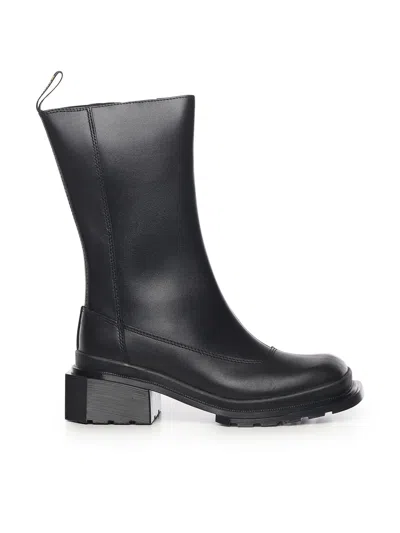 Dr. Martens Maybole Hi Leather Chelsea Boots In Black