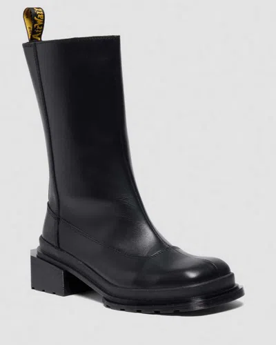 Dr. Martens Maybole Hi Square Toe Leder Chelsea Stiefel In Black