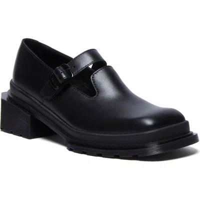 Dr. Martens Maybole Square Toe Leather Mary Jane Shoes In Black Wanama