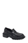 Dr. Martens Maybole Square Toe Ruched Leder Loafer In Black