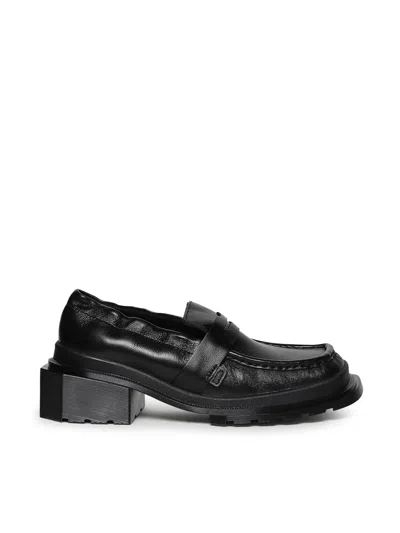 Dr. Martens Maybole Ruched Leather Loafers In Black