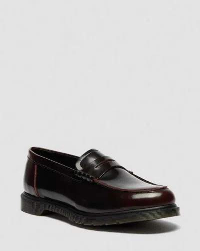Dr. Martens Mayfare Rub Off Leder Loafer In Burgundy