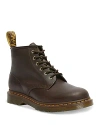 Dr. Martens' 101 Crazy Horse Leather Ankle Boots In Dark Brown