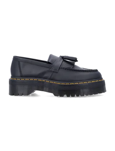 Dr. Martens' Dr. Martens Adrian Quad Platform Tassle Loafers In Black