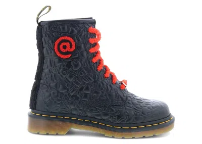 Pre-owned Dr. Martens Men's  1460 Leather Lace Up Boots Medicom Toy Be@rbrick Sneakers In Black