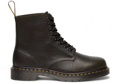 Pre-owned Dr. Martens Men's  1460 Pascal Ambassador Leather Lace Up Boot Sneakers In Forest Green
