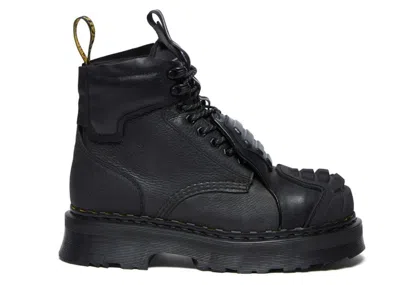 Pre-owned Dr. Martens Men's  1460 Protect Lace Up Boot Leather Sneakers In Black/white