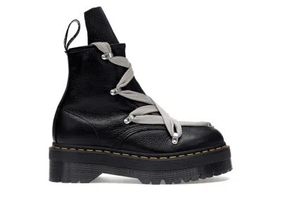 Pre-owned Dr. Martens' Men's Dr. Martens 1460 Quad Leather Sole Pentagram Jumbo Lace Boot Rick Owens Sneakers In Black