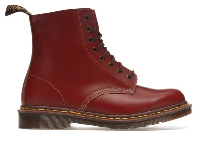 Pre-owned Dr. Martens' Men's Dr. Martens 1460 Vintage Made In England Lace Up Boot Quilon Sneakers In Oxblood/black In Multi
