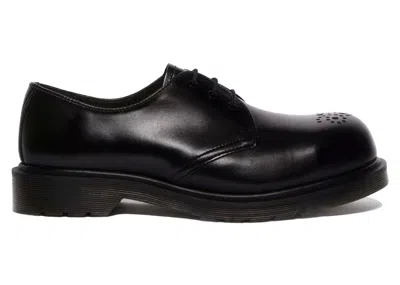 Pre-owned Dr. Martens' Men's Dr. Martens 1461 Analine Leather Steel Toe Sneakers Black Sneakers In Black Analine/aniline