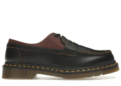 Pre-owned Dr. Martens' Men's Dr. Martens 1461 Mm6 Maison Margiela Sneakers In Black Oxblood