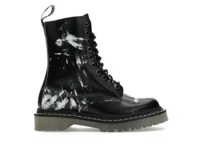 Pre-owned Dr. Martens' Men's Dr. Martens 1490 10eye Boot Nine Inch Nails The Downward Spiral Corn Starch Sneakers In Black/