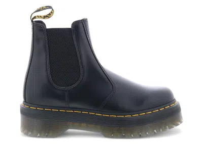 Pre-owned Dr. Martens Men's  2976 Polished Smooth Platform Chelsea Boot Sneakers In Black