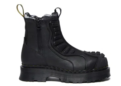Pre-owned Dr. Martens' Men's Dr. Martens 2976 Protect Chelsea Boot Leather Sneakers In Black/white