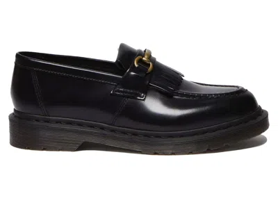 Pre-owned Dr. Martens' Men's Dr. Martens Adrian Snaffle Smooth Leather Tassel Loafer Sneakers In Black
