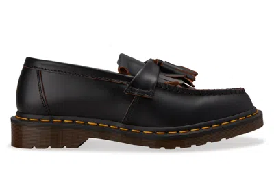 Pre-owned Dr. Martens' Men's Dr. Martens Adrian Vintage Tassel Loafer Sneakers Inquilon In Black/black Quilon