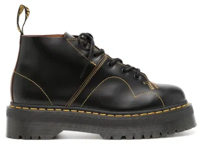 Pre-owned Dr. Martens Men's  Church Platform Monkey Boot Sneakers In Black