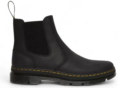Pre-owned Dr. Martens Men's  Embury Wyoming Leather Chelsea Boot Sneakers In Black
