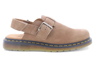 Pre-owned Dr. Martens' Men's Dr. Martens Jorge 2 Tumbled Nubuck Slingback Mules Sneakers In Savannah Tan